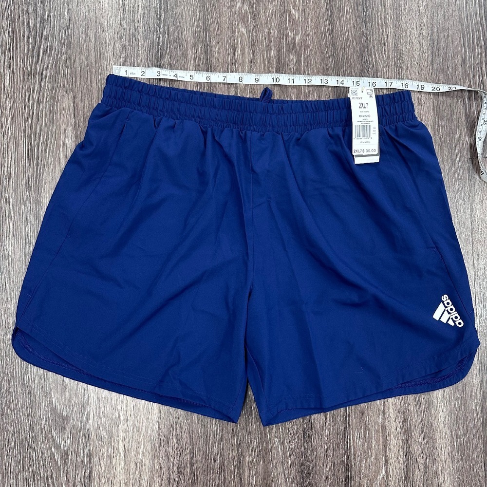 Adidas Training Shorts D4M SHO Dark Blue Athletic Gym 2XL‎ Tall 2XLT